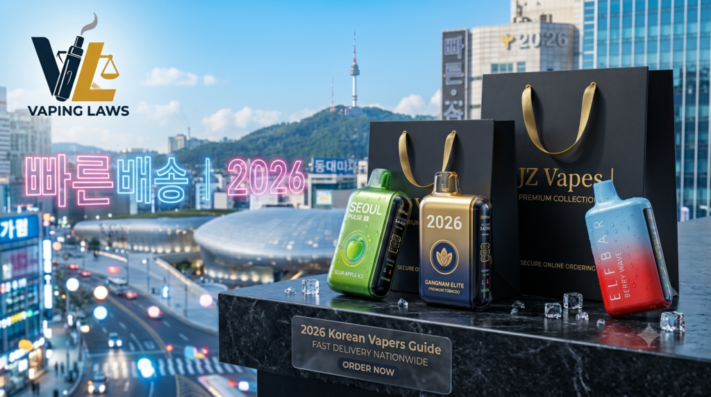 Premium disposable vapes ready for online shopping and fast delivery in Korea